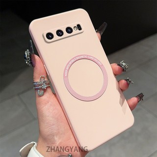 Dành cho Samsung S10 S10 Plus S10E Ốp điện thoại silicon TPU cung cấp nhiều tùy chọn màu sắc với chức năng hút từ tính đơn giản