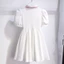 Trẻ Em Phong Cách Mới Thời Trang Váy Ngắn Tay Thời Trang Bé Gái Preppy Phong Cách Ngọt Ngào Xếp Ly Đầm Công Chúa