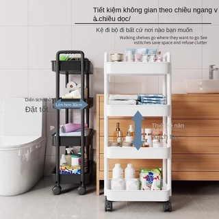 Kệ Đựng Đồ Đa Năng 3 Tầng Kệ Xe Đẩy Để Đồ 3 Tầng 4 Tầng Có Bánh Xe Di Chuyển Shelves and Racks【Chiosala12】