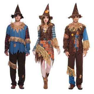 Người Lớn Kinh Dị Bù Nhìn Trang Phục Cặp Đôi Cao Cấp Phù Thủy Halloween Nam Đảng Trò Chơi Cánh Đồng Cơm Ma Cosplay Lễ Hội Sân Khấu Lạ Mắt