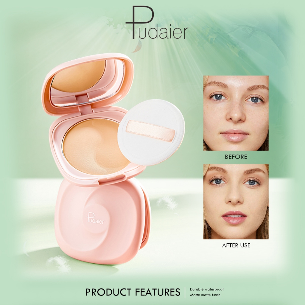 Ảnh Bột Pudaier Chống Thấm Nước Lâu Dài Full Cover Matte Setting Powder 1