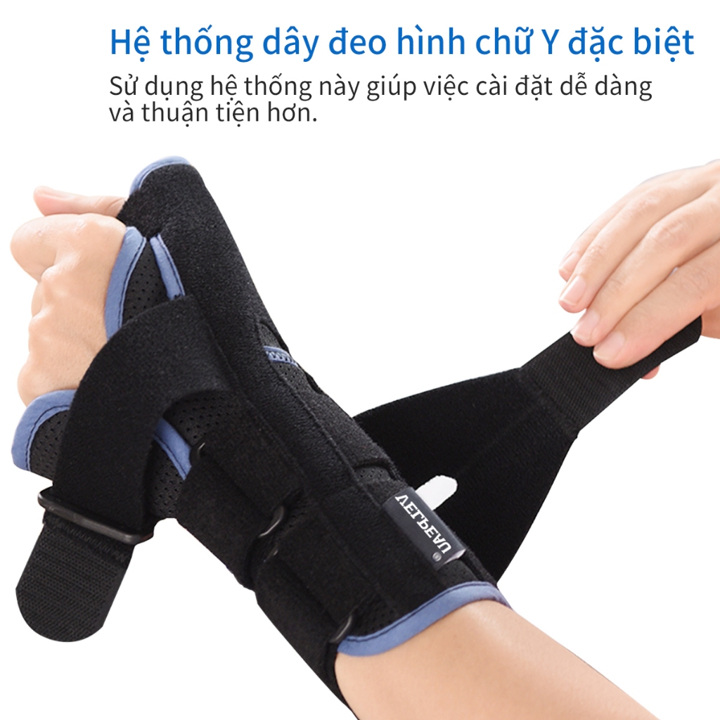 Ảnh Đai đeo bảo vệ cổ tay và bàn tay VELPEAU với nẹp Spica hỗ trợ điều trị hội chứng De Quervain, hội chứng cổ tay, viêm khớp, viêm cơ, vết thương và giảm đau chấn thương thể thao. 2