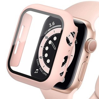 Ốp Mặt Đồng Hồ Kèm Kính Cường Lực 41mm 45mm Dùng Cho apple watch series 9 8 7 Bảo Vệ