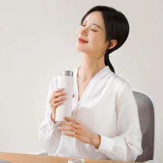 Cốc giữ nhiệt nhẹ Xiaomi Mijia 500ML 316L Thép không gỉ bên trong 6H Cách nhiệt dài hạn 10H Cốc chân không khóa lạnh