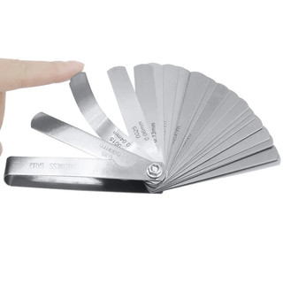 32 chiếc Range Finder Feeler Gauge Van Giảng dạy Feeler Gauge 0,04-0,88 mm Kích thước khoảng cách .0015-.035 Tấm đồng