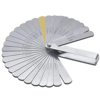 32 chiếc Range Finder Feeler Gauge Van Giảng dạy Feeler Gauge 0,04-0,88 mm Kích thước khoảng cách .0015-.035 Tấm đồng