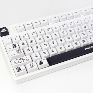 Bow Hoạt Hình Keycaps PBT Dye-sub XDA Profile Keycap Tùy Chỉnh Keycaps Tương Thích Với Cherry Gateron MX Switch