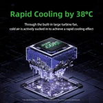 Tấm làm mát máy tính xách tay Llano V10 được trang bị máy tính xách tay chơi game làm mát nhanh Turbo-Fan có giá đỡ có thể điều chỉnh phù hợp cho máy tính xách tay 13-17,3 inch — ảnh 3