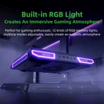 Tấm làm mát máy tính xách tay Llano V10 được trang bị máy tính xách tay chơi game làm mát nhanh Turbo-Fan có giá đỡ có thể điều chỉnh phù hợp cho máy tính xách tay 13-17,3 inch — ảnh 5