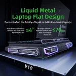 Tấm làm mát máy tính xách tay Llano V10 được trang bị máy tính xách tay chơi game làm mát nhanh Turbo-Fan có giá đỡ có thể điều chỉnh phù hợp cho máy tính xách tay 13-17,3 inch — ảnh 7