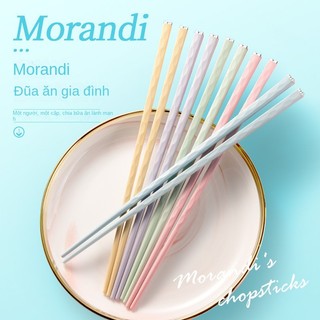 Set 5 Đôi Đũa Ăn Kháng Khuẩn Chống Trượt Chịu Nhiệt Độ Cao Chopsticks【Chiosala12】