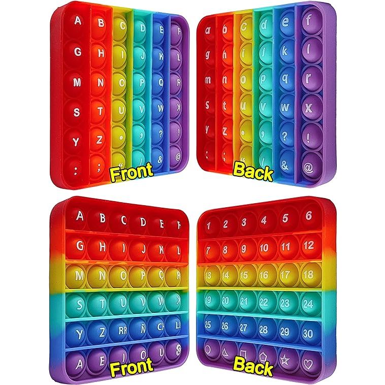Bảng chữ cái Pop It Đồ chơi học tập và giáo dục Đẩy Pop Số bong bóng ...