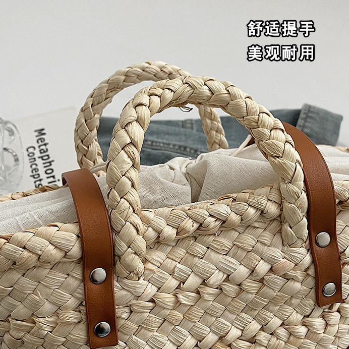 Túi dệt rơm nữ: xô, đeo vai, chéo, mây, xách cầm tay