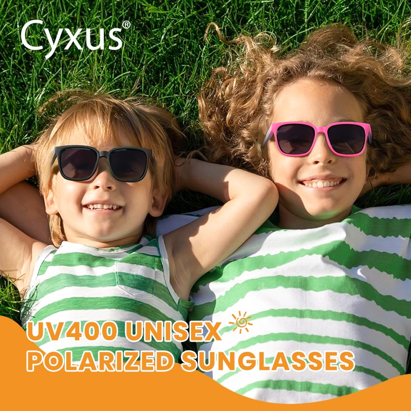 Cyxus Kính Mát Trẻ Em Gập Gọn Phân Cực Chống Tia UV400 Cho Bé Trai Bé Gái 6-16 Tuổi Tiện Lợi Mang Theo 6021