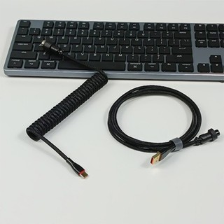[24 Màu] Bàn phím cơ cuộn Aviator tùy chỉnh hai tay Cáp cuộn dây bện USB-C Type C
