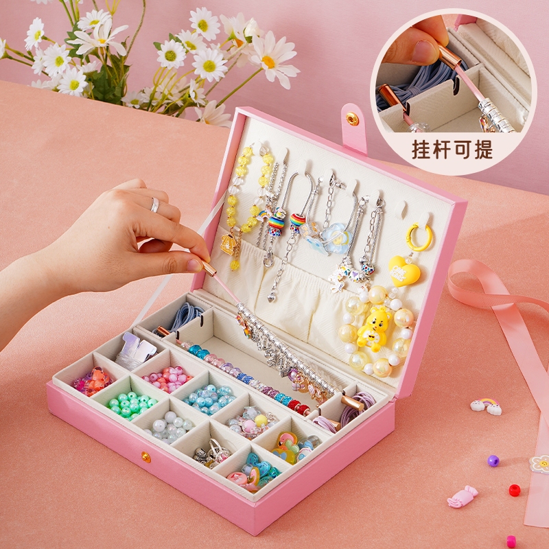 Casegrace Hạt Tổ Chức Hộp Đựng Thủ Công Lưu Trữ Với Bộ Chia Có Thể Điều Chỉnh Cho Hạt Người Tổ Chức Nghệ Thuật DIY Thủ Công Hộp Trang Sức Dụng Cụ Câu Cá