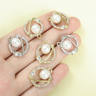 10 Chiếc ins Phong Cách Vũ Trụ Hành Tinh Ngôi Sao Quyến Rũ Với Kim Cương Giả Sáng Bóng & Trang Trí Ngọc Trai Thời Trang Và Tinh Tế Trang Sức Vòng Cổ Bông Tai Phụ Kiện DIY Để Mặc Hàng Ngày Và Tiệc Quyến Rũ