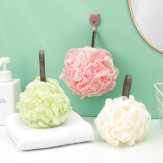 Bông tắm lưới xơ mướp trắng mềm mại tẩy tế bào chết tại nhà Bath sponge【Chiosala12】