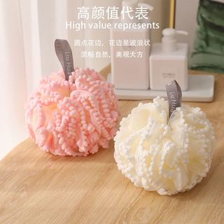 Bông tắm lưới xơ mướp trắng mềm mại tẩy tế bào chết tại nhà Bath sponge【Chiosala12】