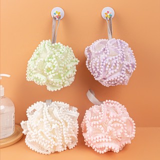 Bông tắm lưới xơ mướp trắng mềm mại tẩy tế bào chết tại nhà Bath sponge【Chiosala12】