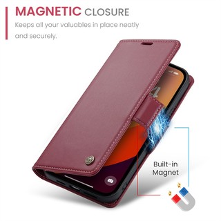 Ốp Da Cho IPhone 13 12 Mini 11 Pro 6 6s 7 8 Plus X Xr Xs Max Se 2 3 2020 Flip Wallet Khe Cắm Thẻ Đứng Vỏ Chống Sốc