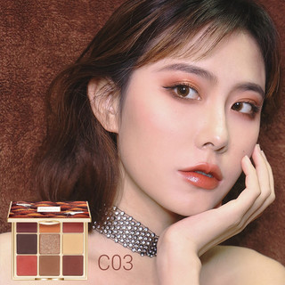 CATKIN 9 Colors Eeyshadow Bảng phấn mắt Catkin 9 màu sắc tông lì và ánh nhũ kết hợp thời trang sành
