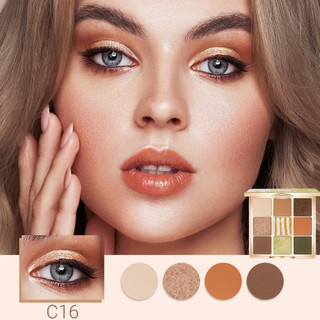 CATKIN 9 Colors Eyeshadow Bảng phấn mắt màu nhũ và lì kết hợp thời trang sành điệu thời trang