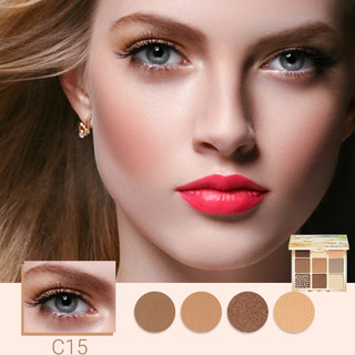 CATKIN 9 Colors Eyeshadow Bảng phấn mắt màu nhũ và lì kết hợp thời trang sành điệu thời trang