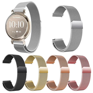 Dây đeo đồng hồ bằng thép không gỉ 14mm cho đồng hồ thông minh Garmin Lily 2 Dây đeo đồng hồ thông minh Thay thế dây đeo khóa từ tính