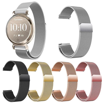 Dây đeo đồng hồ bằng thép không gỉ 14mm cho đồng hồ thông minh Garmin Lily 2 Dây đeo đồng hồ thông minh Thay thế dây đeo khóa từ tính