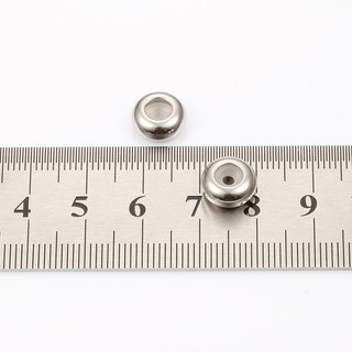 Hoạt động bằng thép không gỉ Hạt cố định có vòng cao su cho phụ kiện trang sức DIY