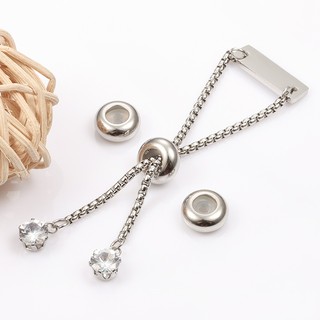 Hoạt động bằng thép không gỉ Hạt cố định có vòng cao su cho phụ kiện trang sức DIY
