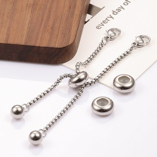Hoạt động bằng thép không gỉ Hạt cố định có vòng cao su cho phụ kiện trang sức DIY
