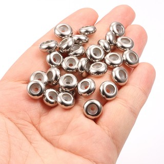 Hoạt động bằng thép không gỉ Hạt cố định có vòng cao su cho phụ kiện trang sức DIY