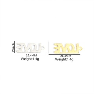 10 Chiếc Sáng Bóng Kim Cương Giả Kẻ Sọc Rỗng Chữ Tình Yêu Quyến Rũ Cho DIY Đơn Giản Và Đa Năng Vòng Cổ Bông Tai Móc Khóa Trang Sức Thời Trang Làm Mặt Dây Hợp Kim Quà Tặng Ngày Lễ Tình Nhân Hoàn Hảo