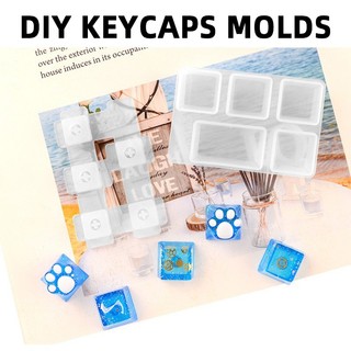 Diy Keycaps Khuôn Ctrl Thanh Không Gian Giọt Keo Mèo Móng Vuốt Khuôn Nhựa Khuôn Silicon