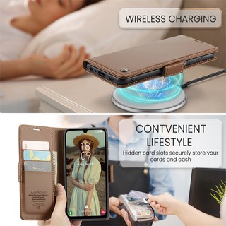 Ốp Da Cho Samsung Galaxy S20 S21 S22 S23 + Plus Pro Ultra FE Flip Wallet Khe Cắm Thẻ Đứng Vỏ Chống Sốc