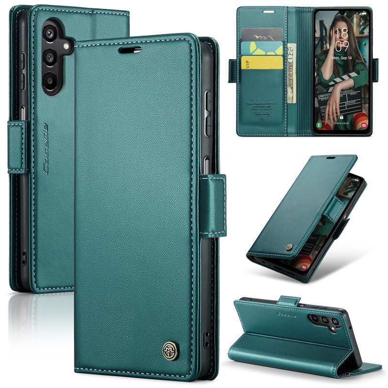 Ốp Da Cho Samsung Galaxy Note 10 20 S10 S24 + Plus Pro Siêu Lật Ví Khe Cắm Thẻ Đứng Vỏ Chống Sốc