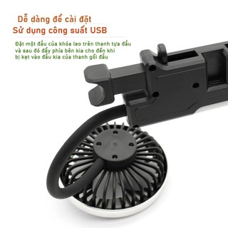 quạt trên xe ô tô SEAMETAL Quạt ô tô hai đầu di động Xoay 360 độ Quạt làm mát không khí tự động 3 tốc độ có thể điều chỉnh