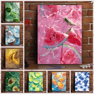 MOZI✨30 * 40cm / 40 * 50cm hoa quả tranh tô màu theo số tranh số hóa tranh sơn dầu số hoá Số Trái Cây Tranh Sơn Dầu Tự Làm Tô Màu Ánh Sáng Tranh Sang Trọng Số Tranh Làm Đầy Tranh Vẽ Tay Phong Cách Chữa Bệnh Đơn Giản Cao Cấp Tranh Trang Trí