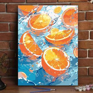 MOZI✨30 * 40cm / 40 * 50cm hoa quả tranh tô màu theo số tranh số hóa tranh sơn dầu số hoá Số Trái Cây Tranh Sơn Dầu Tự Làm Tô Màu Ánh Sáng Tranh Sang Trọng Số Tranh Làm Đầy Tranh Vẽ Tay Phong Cách Chữa Bệnh Đơn Giản Cao Cấp Tranh Trang Trí