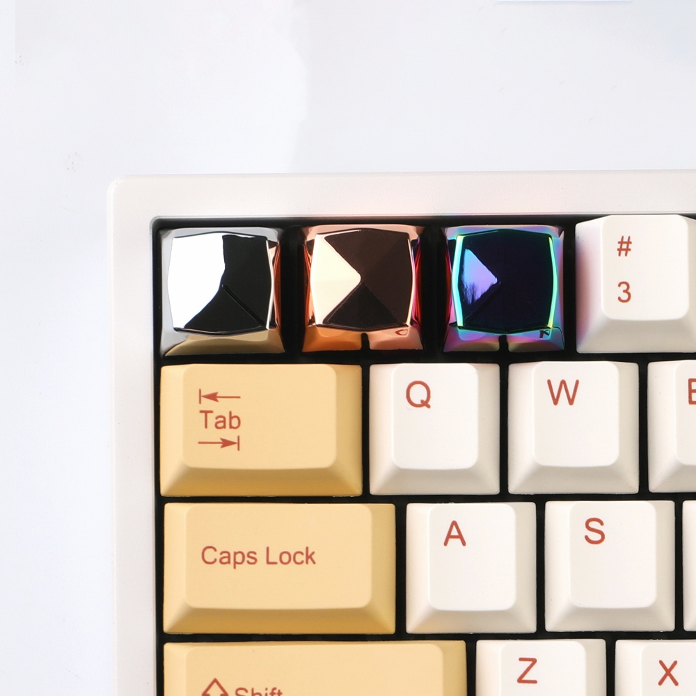 Esc Công Chúa Vuông Kim Cương Keycaps Màu Bạc Vàng Cá Tính Hợp Kim Kẽm keycap Cho MX Switch Bàn Phím Cơ (chỉ keycap) | BigBuy360 - bigbuy360.vn