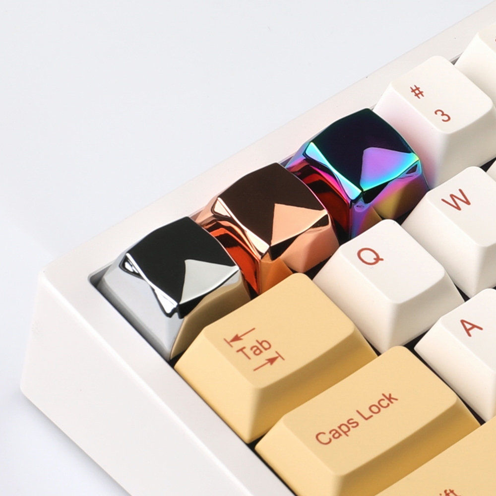 Esc Công Chúa Vuông Kim Cương Keycaps Màu Bạc Vàng Cá Tính Hợp Kim Kẽm keycap Cho MX Switch Bàn Phím Cơ (chỉ keycap) | BigBuy360 - bigbuy360.vn