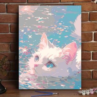MOZI✨30 * 40cm / 40 * 50cm Số Mèo tranh tô màu theo số tranh số hóa tranh sơn dầu số hoá Tranh Sơn Dầu Tự Làm Tô Màu Tranh Số Tranh Làm Đầy Tranh Tay Phong Cách Chữa Bệnh Tranh Trang Trí Siêu Dễ Thương Giá Trị Cao Cấp Đơn Giản Dễ Thương Tranh Cao Cấp