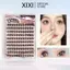 Xixi Lông mi giả tự dính 120 chiếc Lông mi giả không keo DIY Dễ dàng bám dính Chắc chắn và không rơi Kích thước hỗn hợp 7mm-12mm NO.JM-28