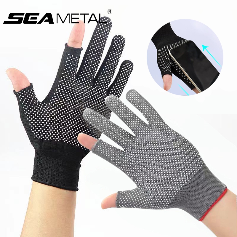 Găng Tay Đi Xe Đạp Chống Nắng Mùa Hè SEAMETAL Chấm Chống Trơn Trượt Đi Xe Thể Thao Ngoài Trời Nửa Ngón Găng Tay Xe Đạp Thoáng