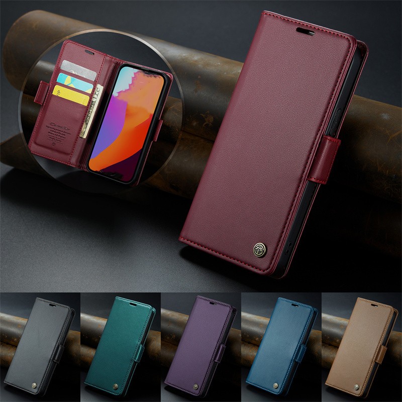Ốp Da Cho Xiaomi Mi 12 12x 12s 12T 13 10T 13T 14 11T Pro 11 Lite Ví Lật Khe Cắm Thẻ Đứng Vỏ Chống Sốc