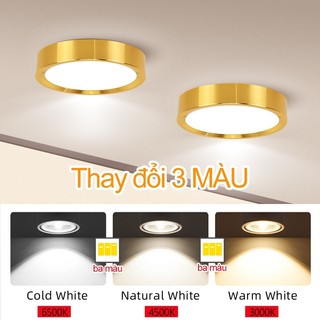 Đèn ốp trần nổi đèn ống bơ 3 Màu 5W 10W 15W 25W 220V Phòng khách Phòng ngủ Đèn âm trần Đèn trang trí