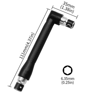 Tuốc nơ vít hai đầu hình chữ L Tiện ích Ổ cắm Mini Cờ lê 1 / 4 "6.35mm Tua vít Bit Khoan và tuốc nơ vít Bộ công cụ chìa khóa