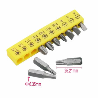 Tuốc nơ vít hai đầu hình chữ L Tiện ích Ổ cắm Mini Cờ lê 1 / 4 "6.35mm Tua vít Bit Khoan và tuốc nơ vít Bộ công cụ chìa khóa